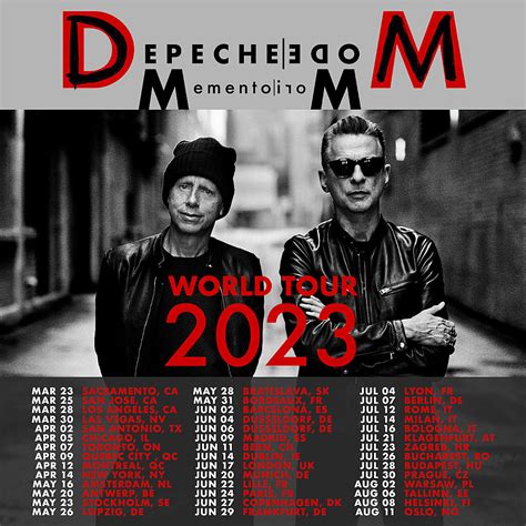 Depeche Mode is currently touring across 13 countries and has 54 upcoming concerts. . When will depeche mode tour again